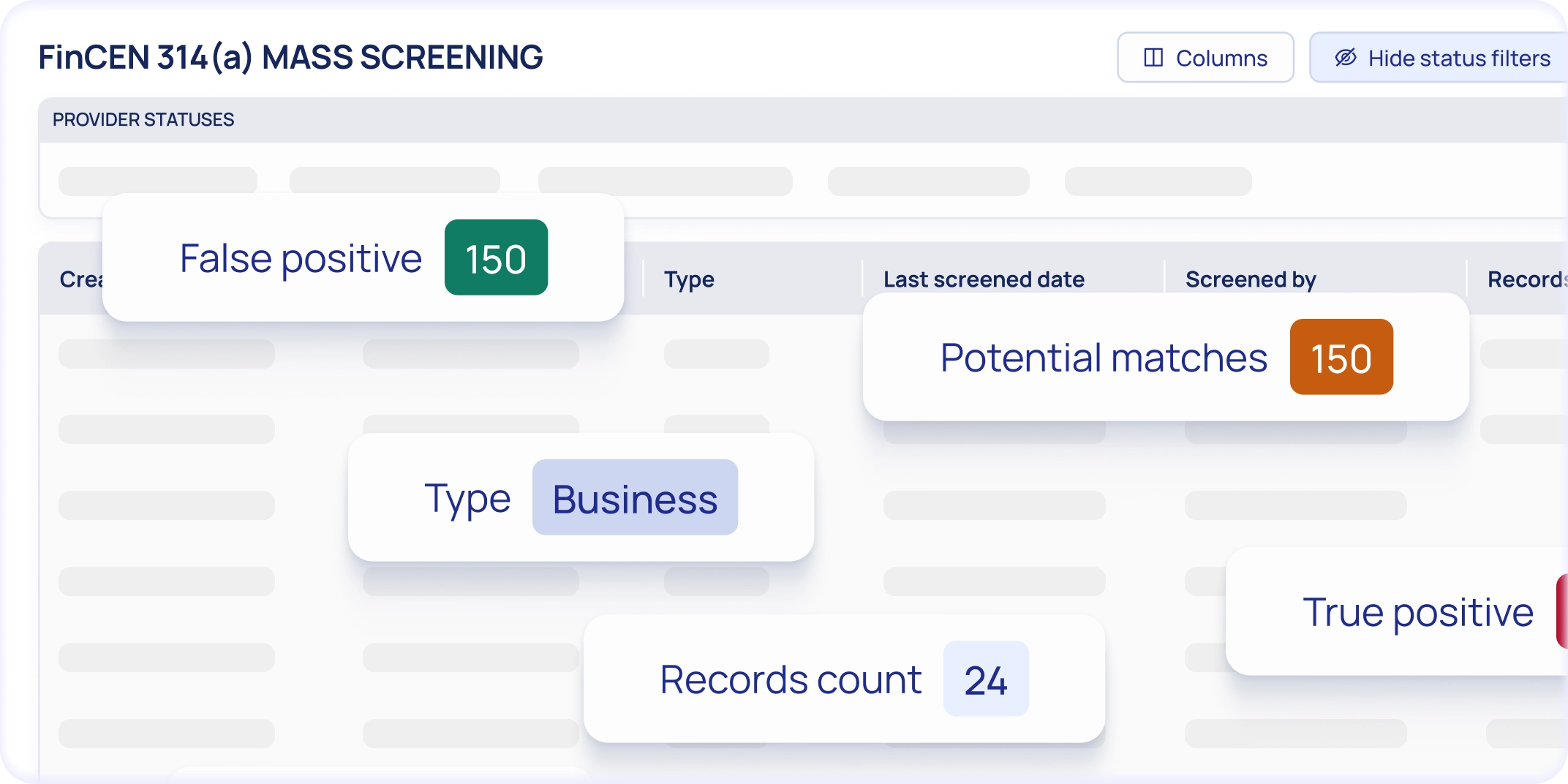 FinCEN 314(a) Mass Screening